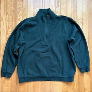 Lululemon Men’s Steady State Half Zip 1/2 Pullover XL X-Large Green Solid